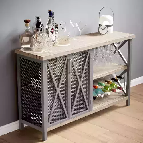 Contemporary Mini Bar Cabinet 
