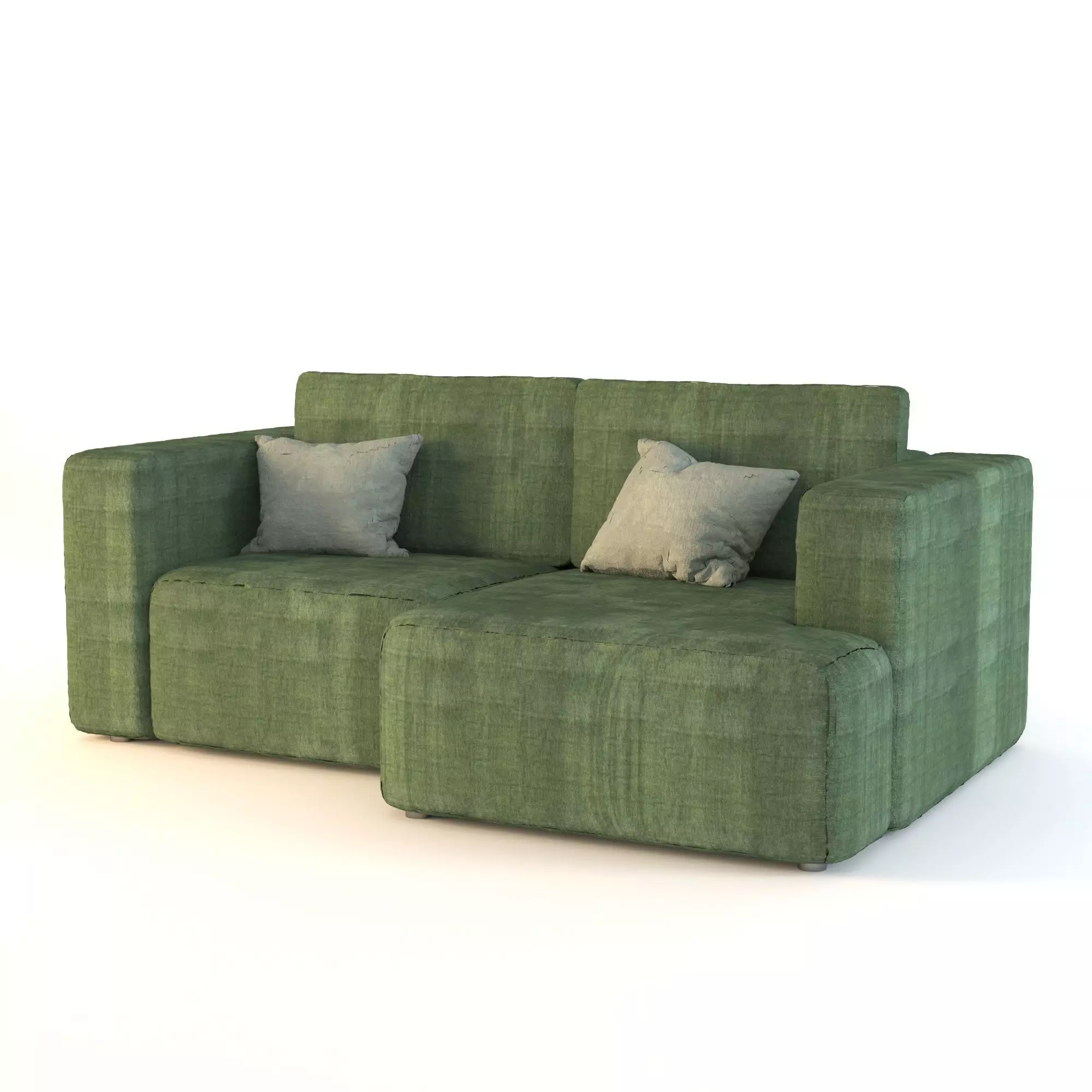 modern green sofa 1 3D model_0