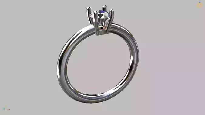 Solitaire Ring 5 00mm Gem