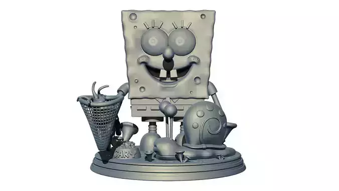 Sponge Bob Square Pants Figure 3D print model