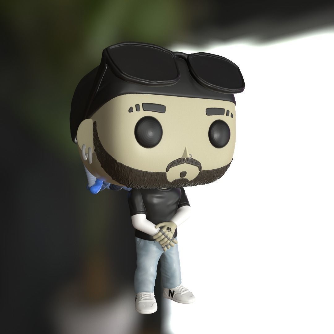 Funko Rauw Alejandro 3D print model_2