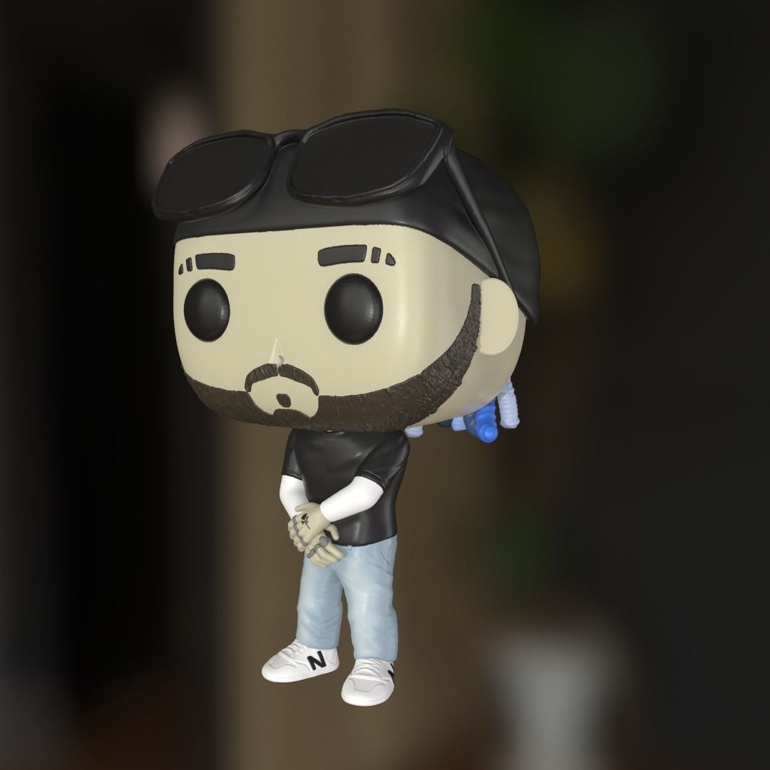 Funko Rauw Alejandro 3D print model_1