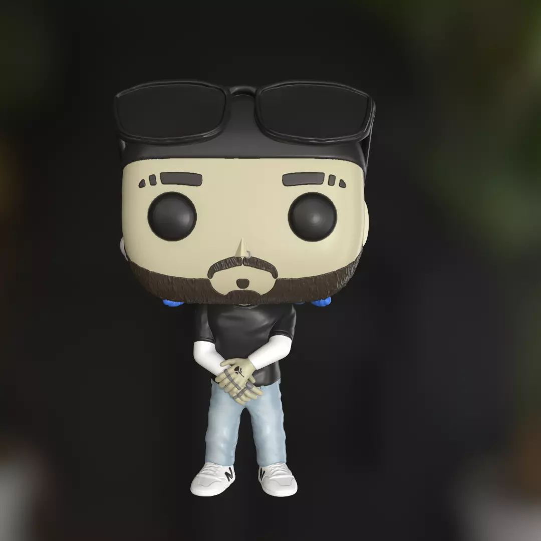 Funko Rauw Alejandro 3D print model_0