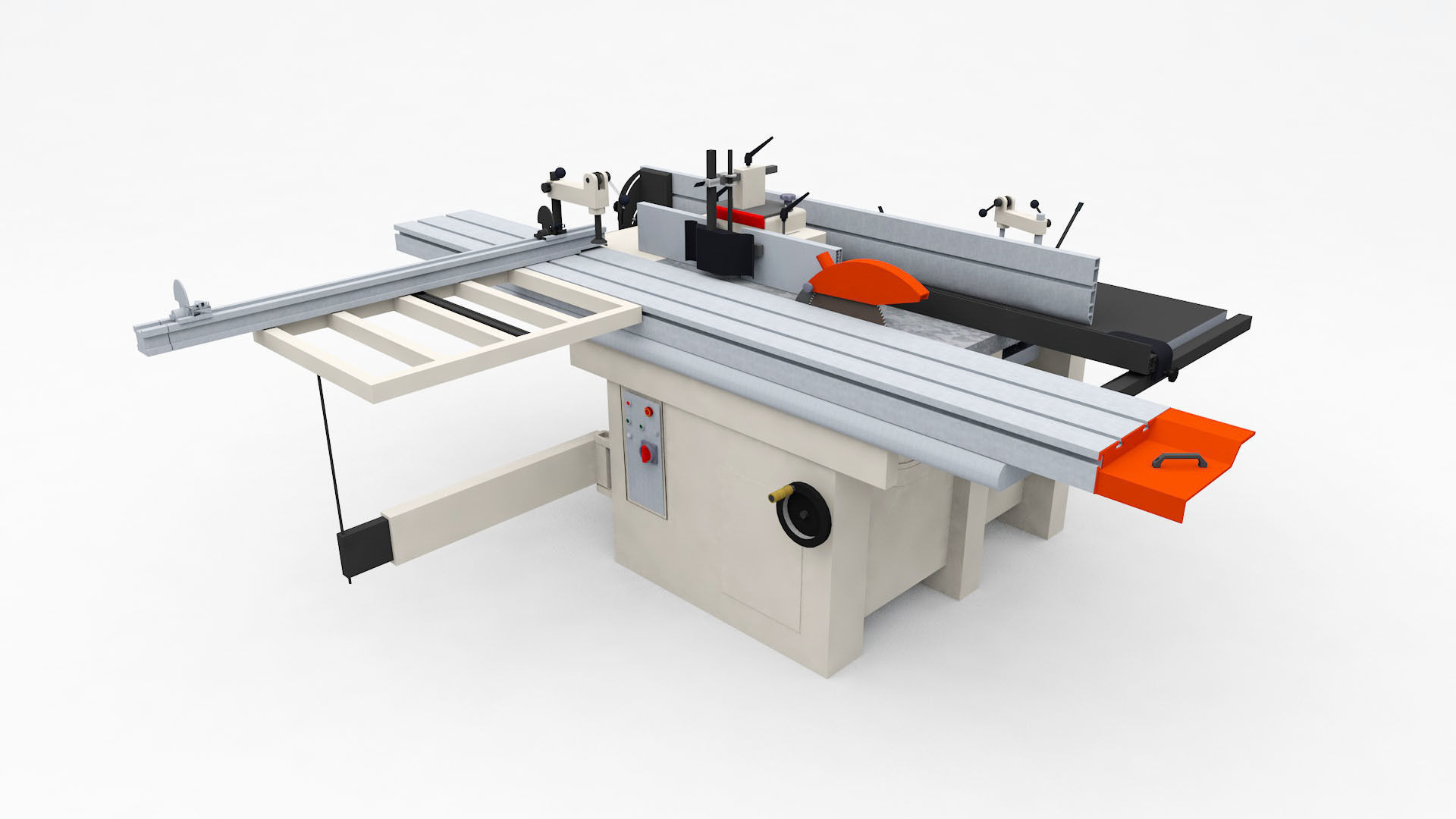 Sicar C400 Table Saw Combination Machine 3D model_2