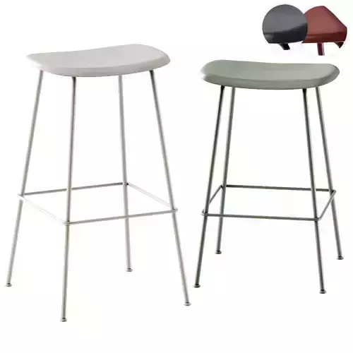 Muuto Fiber Bar Stool Without Backrest