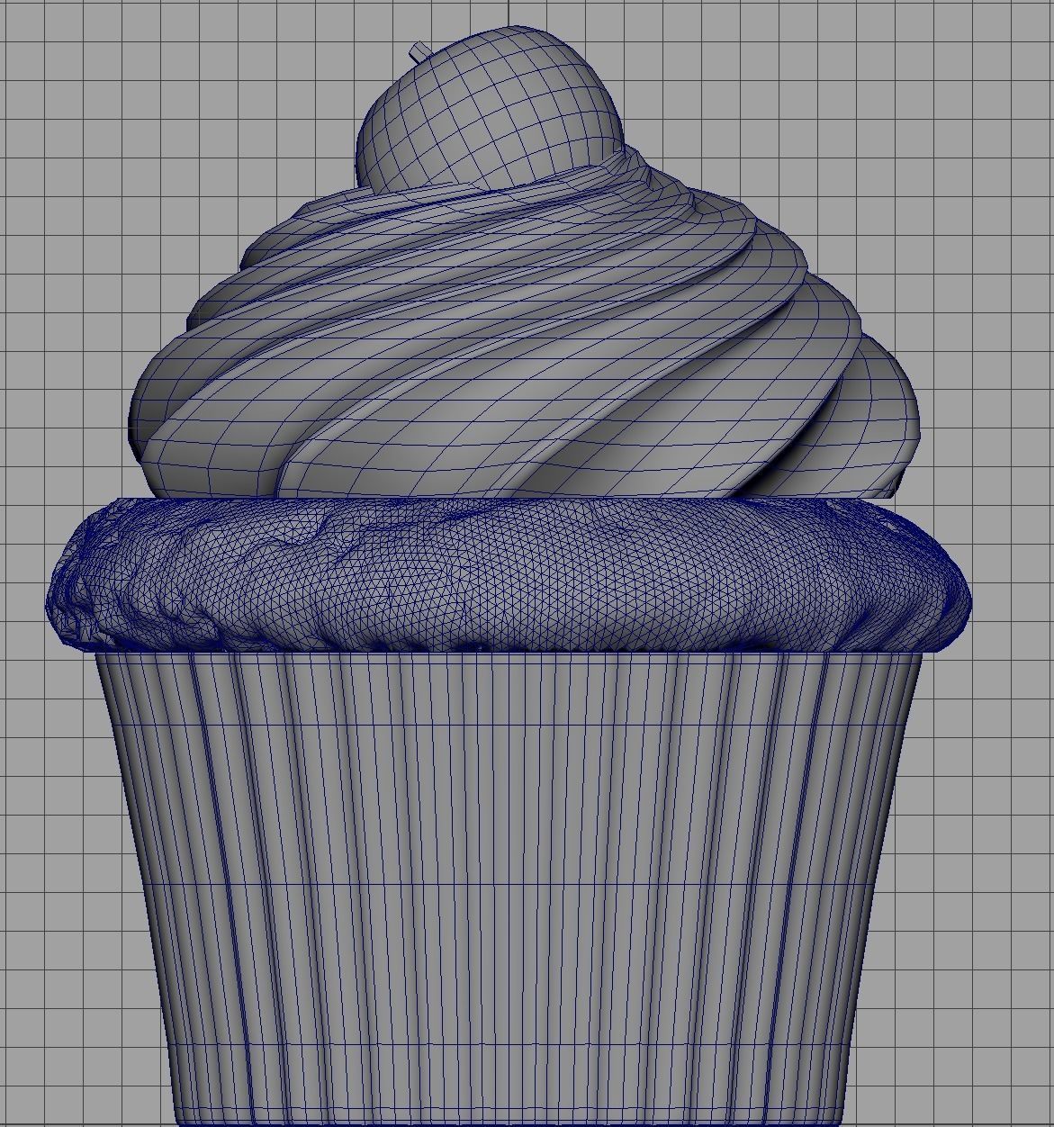 Cherry Cupcake 3D print model_7