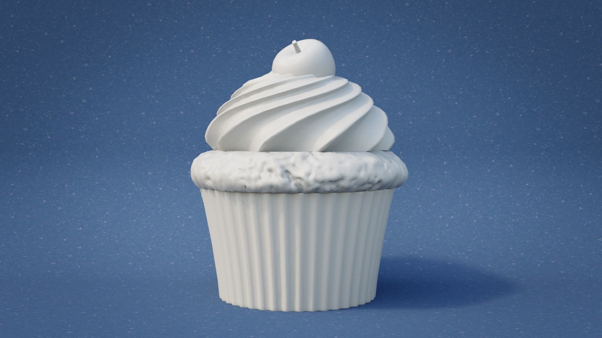Cherry Cupcake 3D print model_2