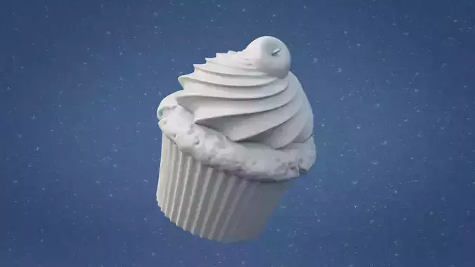 Cherry Cupcake 3D print model