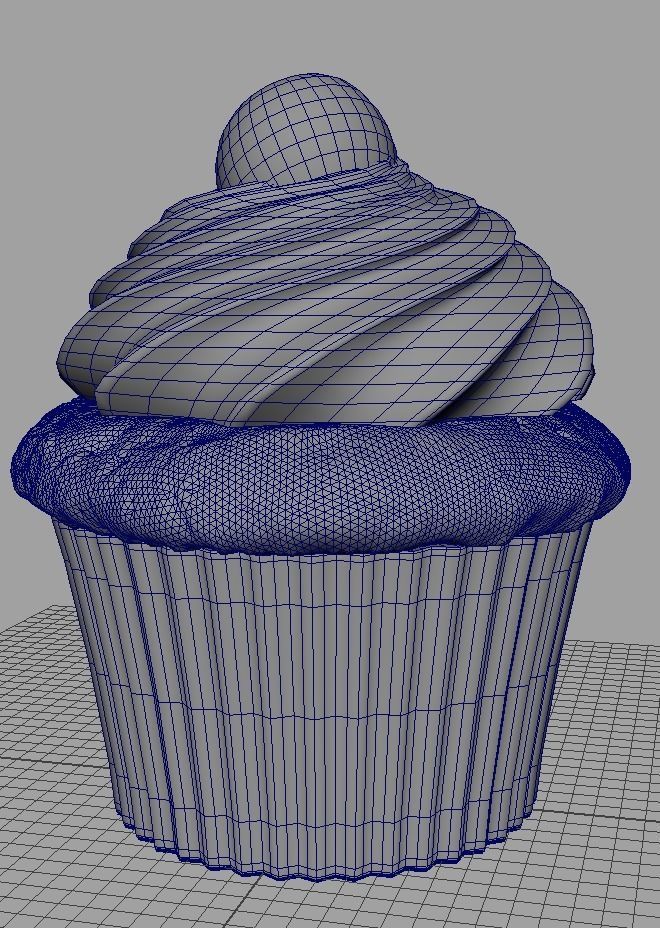 Cherry Cupcake 3D print model_5