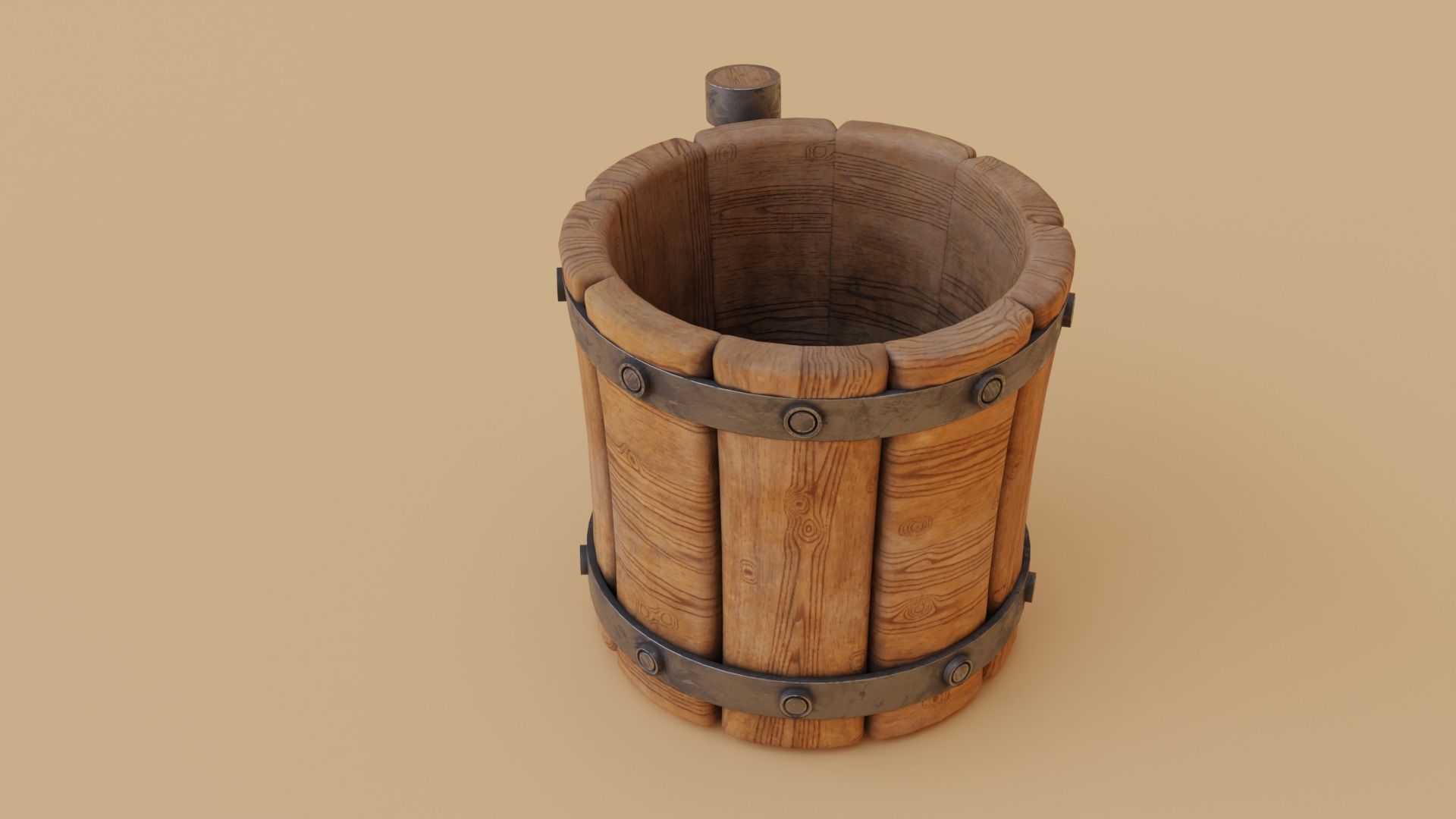 Viking Mug Low-poly 3D model_5