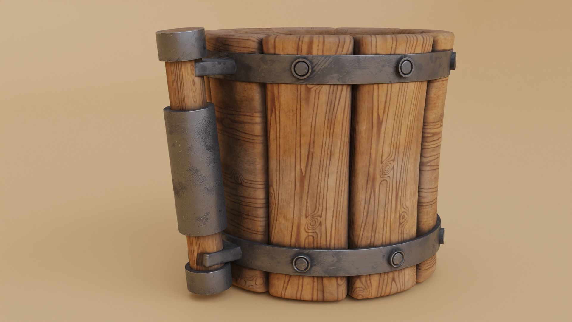 Viking Mug Low-poly 3D model_4