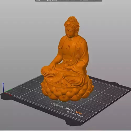 Budhha STL Digital File for 3D printing or wood carving 