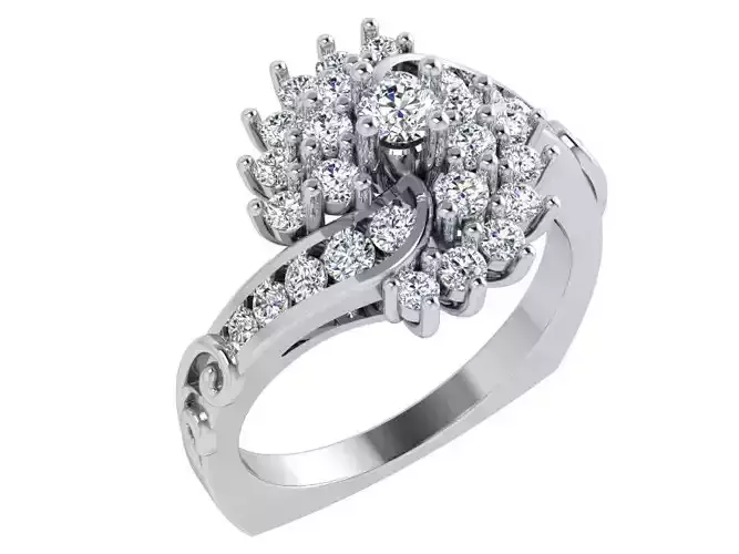 Channel Setting Euro Shank Ring 4504