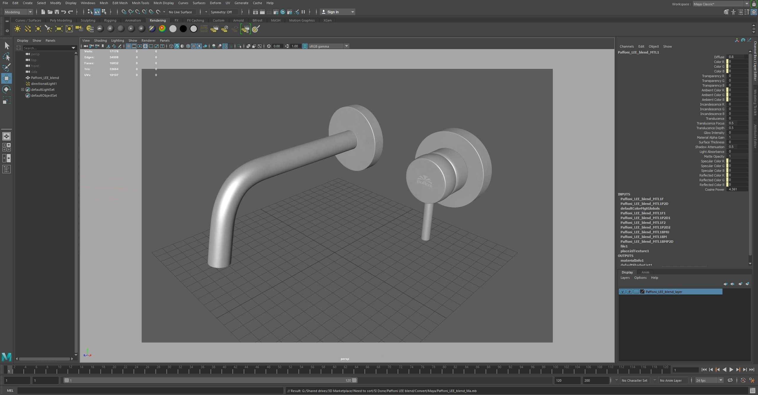 Paffoni Lee Blend Low-poly 3D model_27