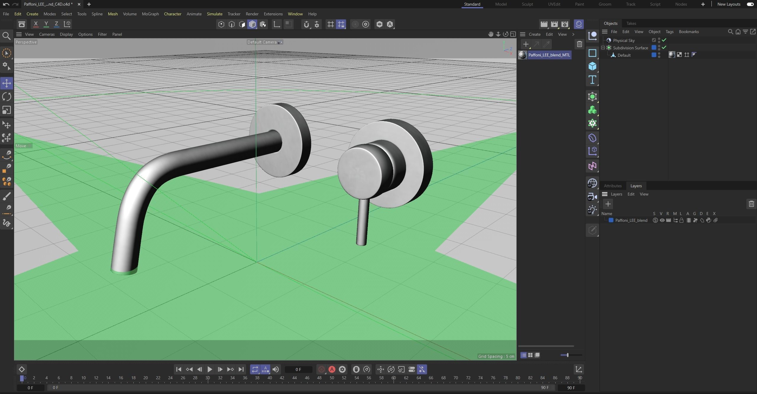 Paffoni Lee Blend Low-poly 3D model_29