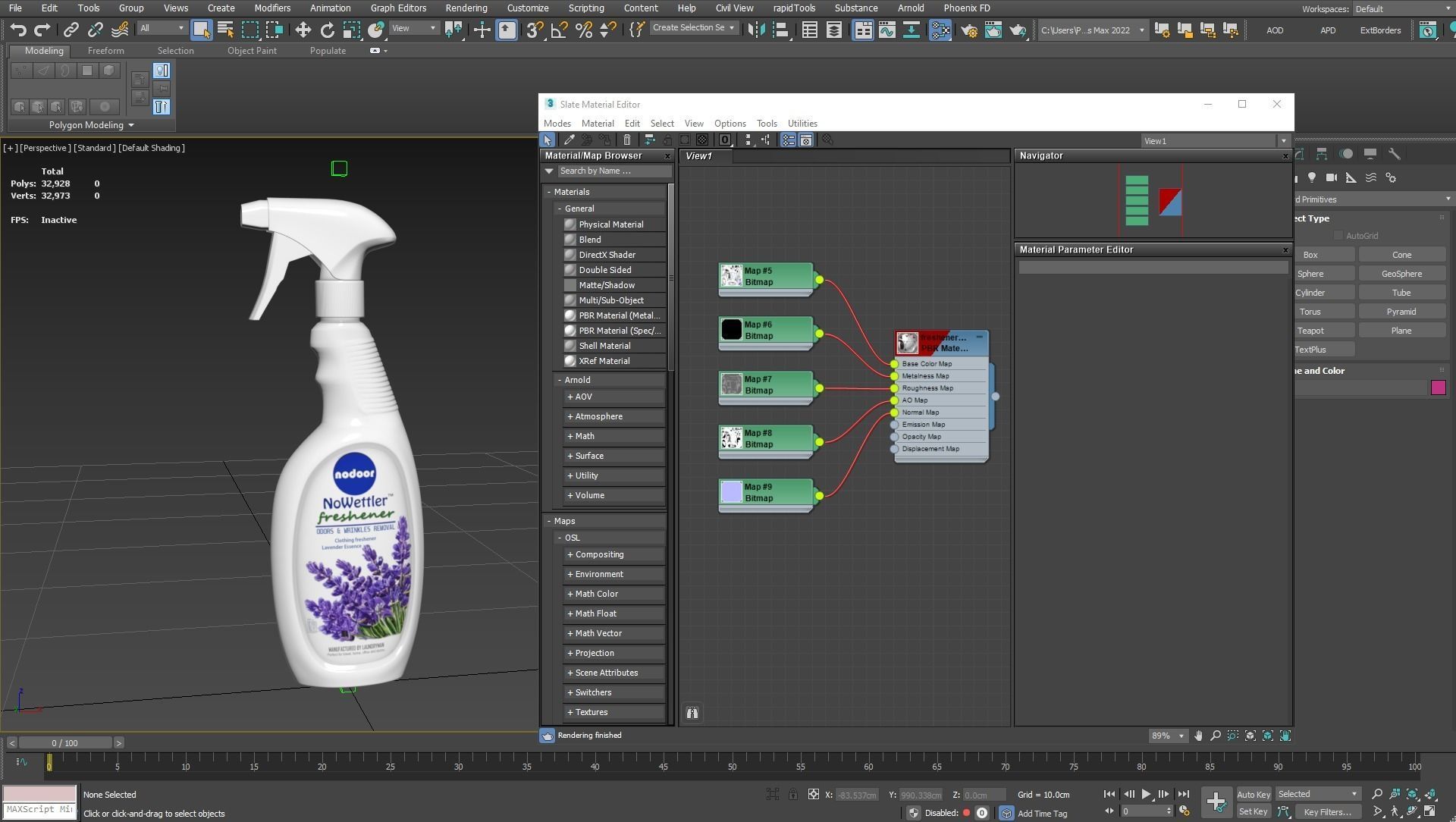 Freshener Bottle Low-poly 3D model_11