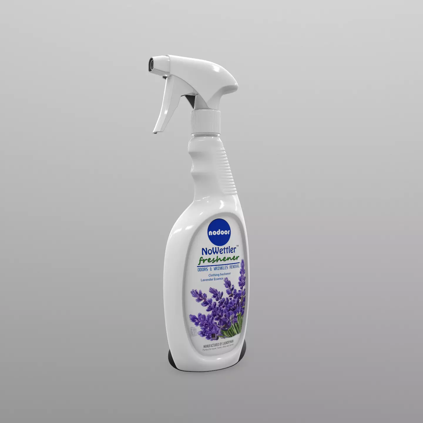 Freshener Bottle Low-poly 3D model_0