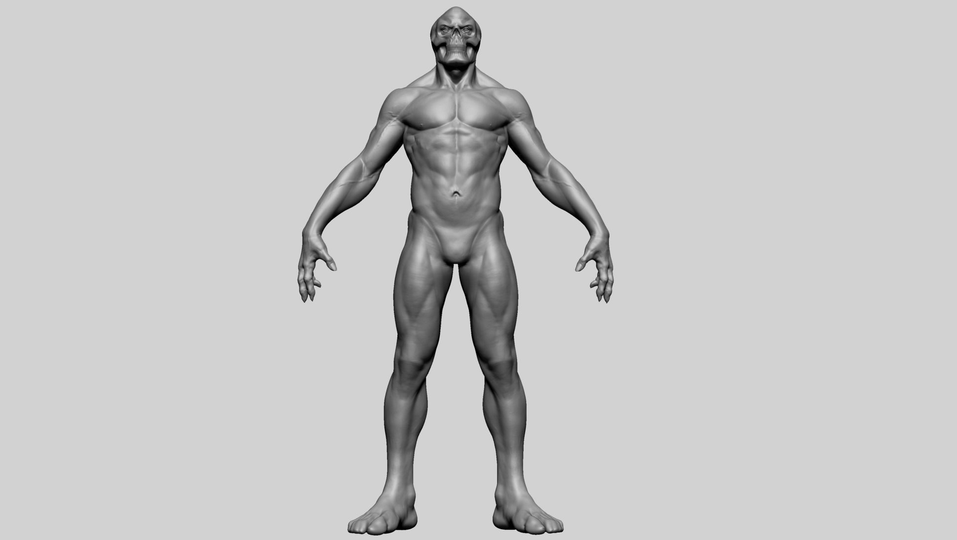 Fantasy Male Anatomy A 3D model_9
