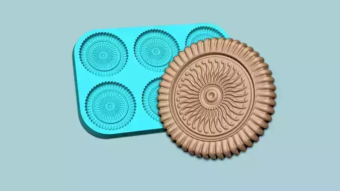 Cookie Mould 20 - Biscuit Silicon Molding 3D print model