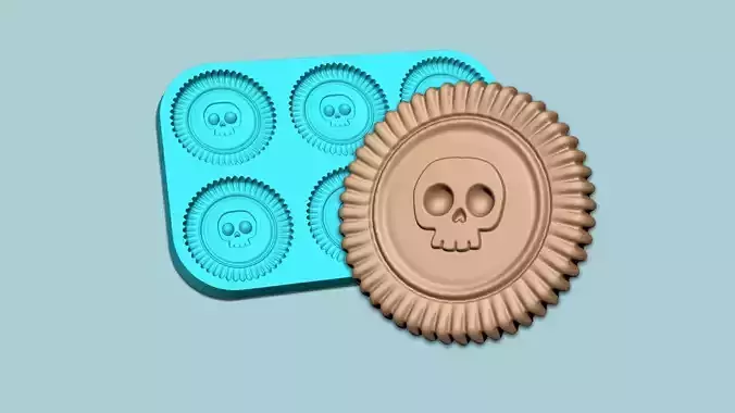 Cookie Mould 19 - Biscuit Silicon Molding 3D print model