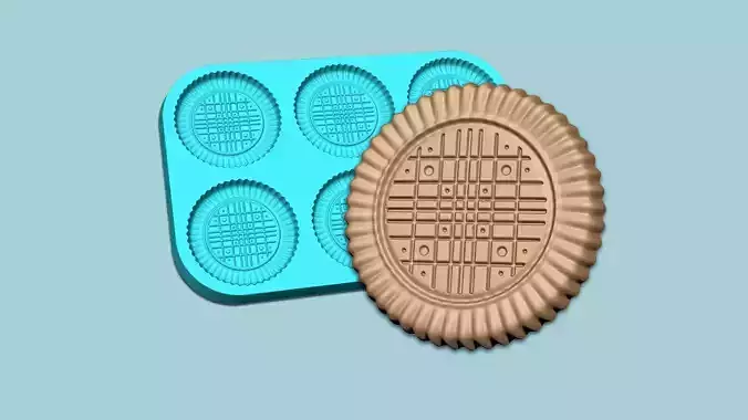 Cookie Mould 18 - Biscuit Silicon Molding 3D print model