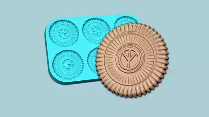 Cookie Mould 16 - Biscuit Silicon Molding 3D print model