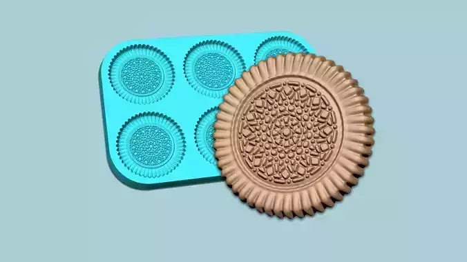 Cookie Mould 14 - Biscuit Silicon Molding 3D print model