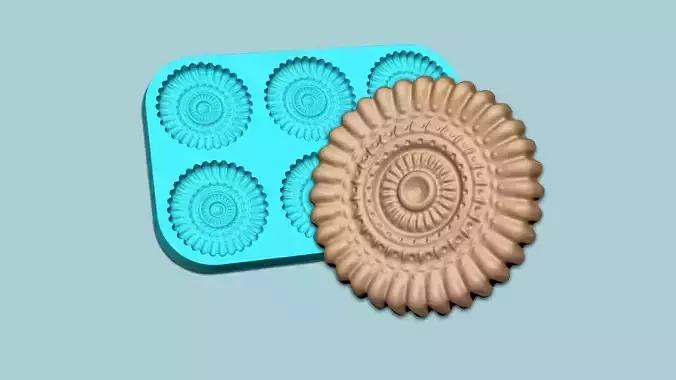 Cookie Mould 12 - Biscuit Silicon Molding 3D print model