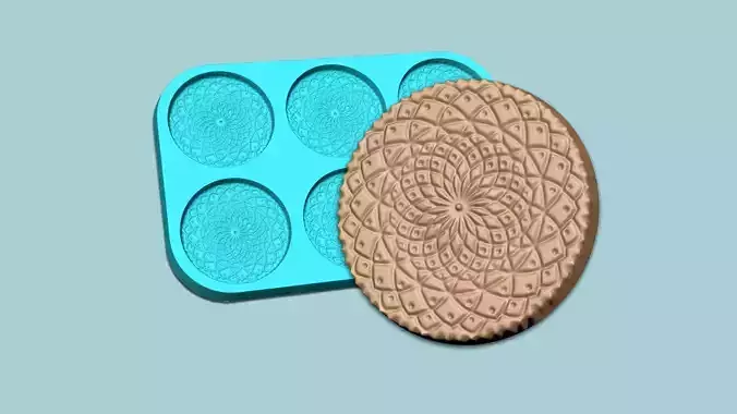 Cookie Mould 06 - Biscuit Silicon Molding 3D print model