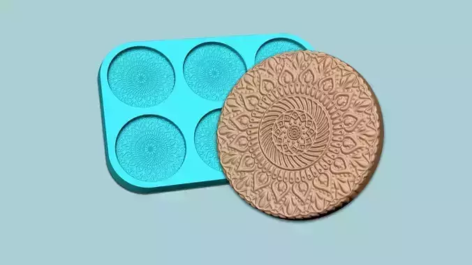 Cookie Mould 05 - Biscuit Silicon Molding 3D print model