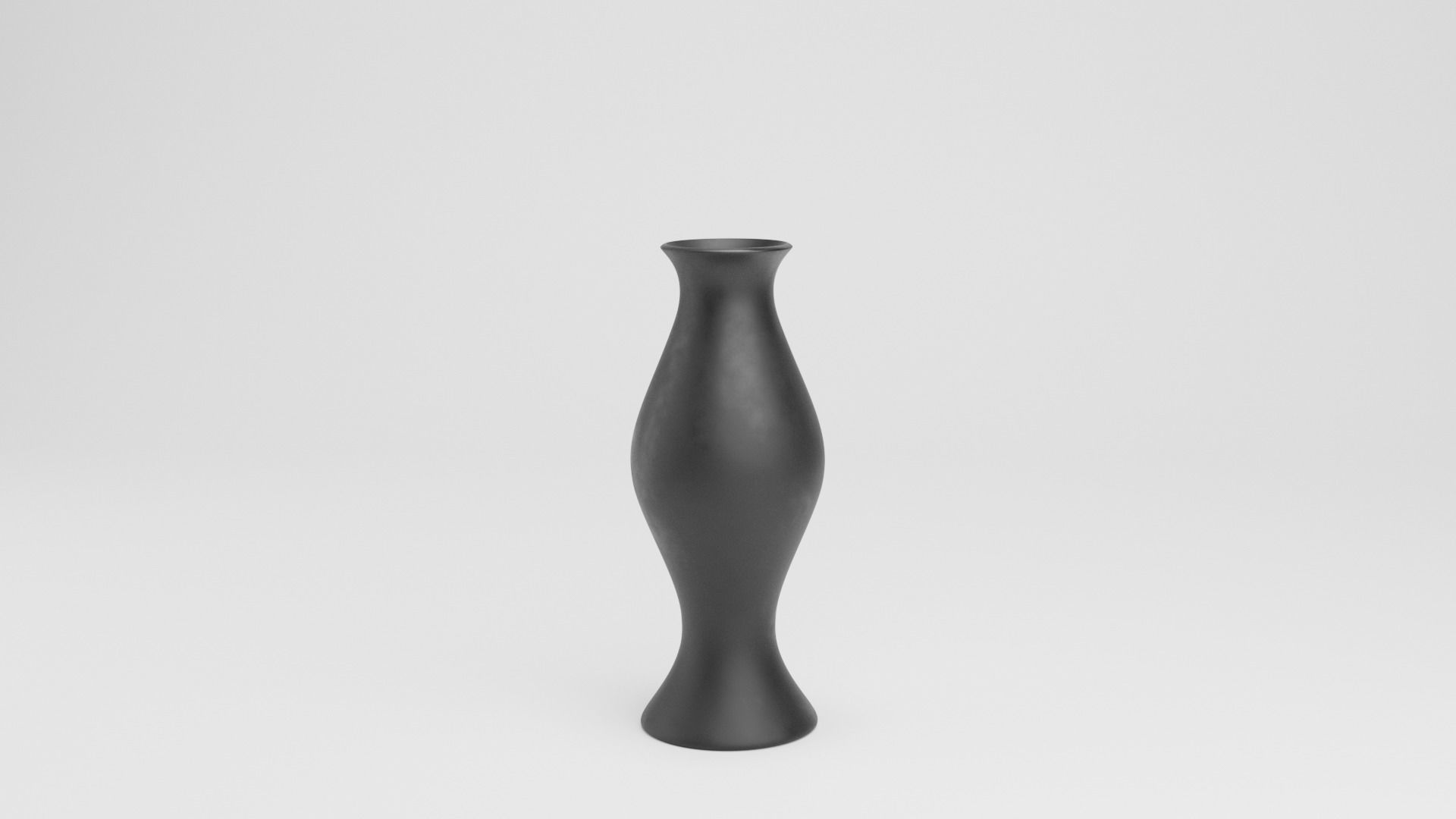 Set of realistic 3D models of ceramic black vases 3D model_3