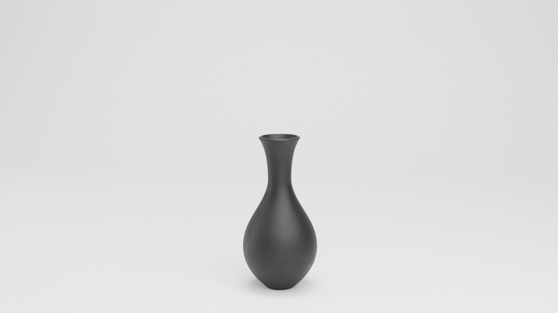 Set of realistic 3D models of ceramic black vases 3D model_4
