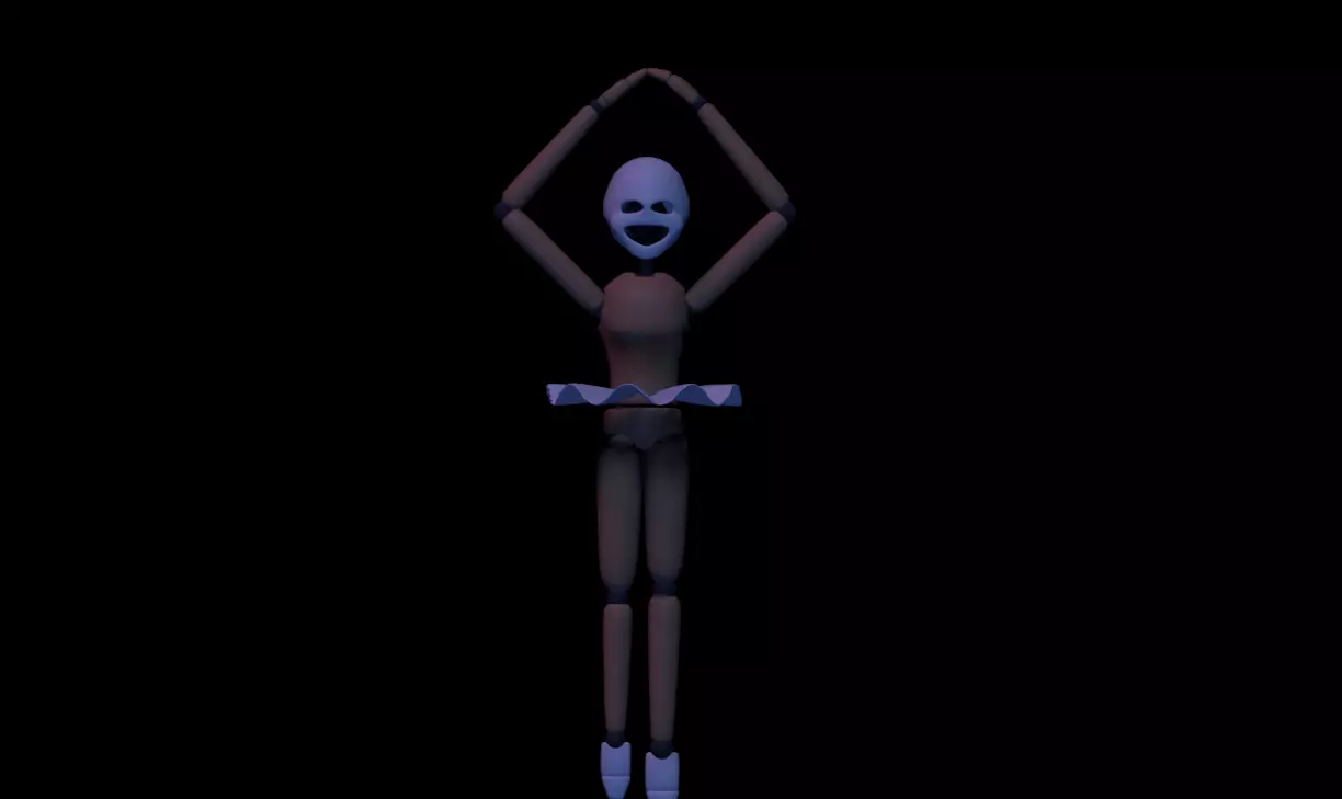 Minnireena Low-poly 3D model_0