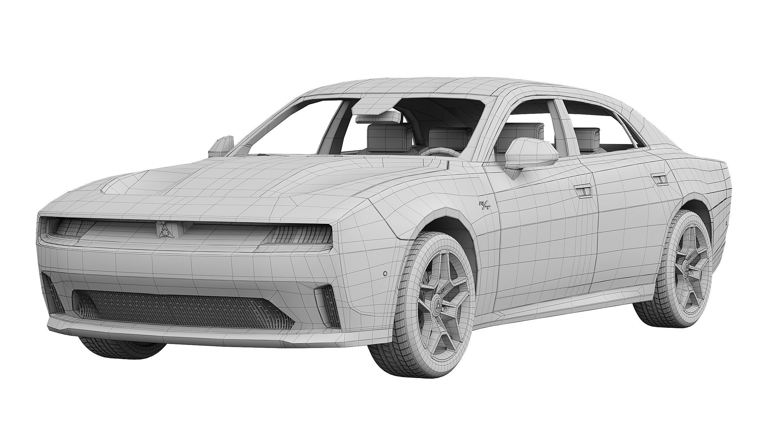 Dodge Charger Daytona 4-door 2025 3D model_7