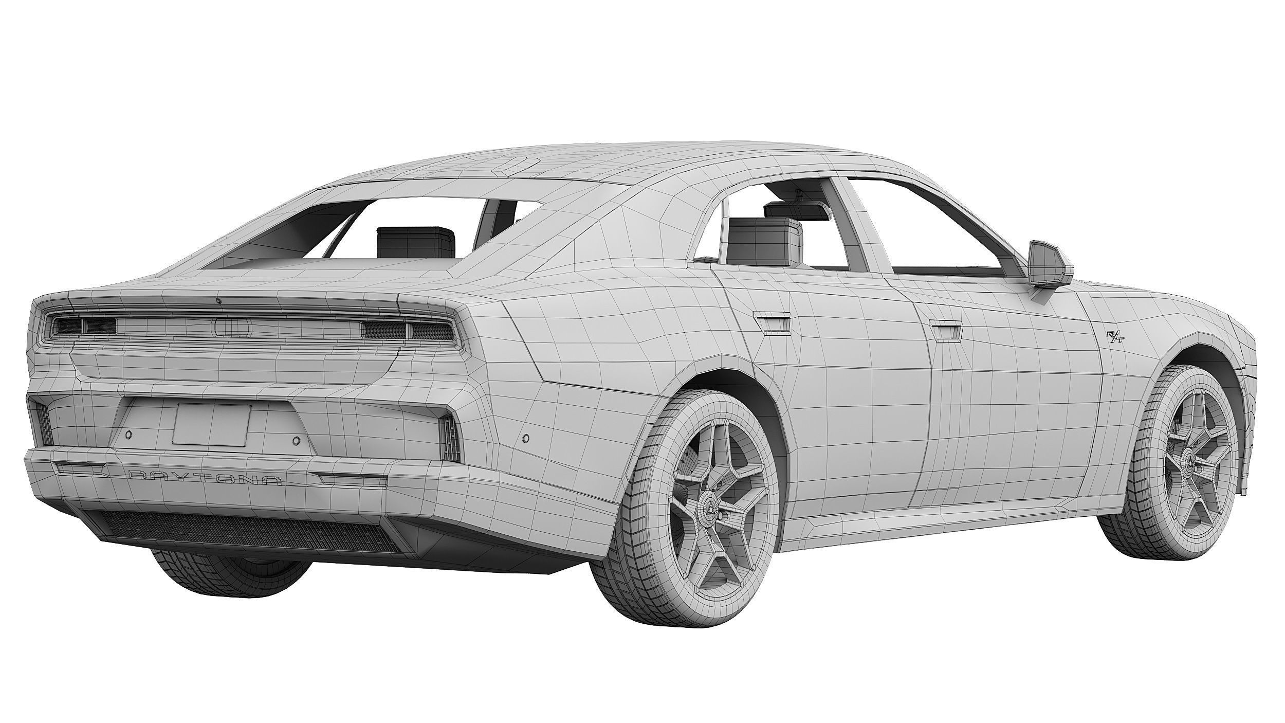 Dodge Charger Daytona 4-door 2025 3D model_8