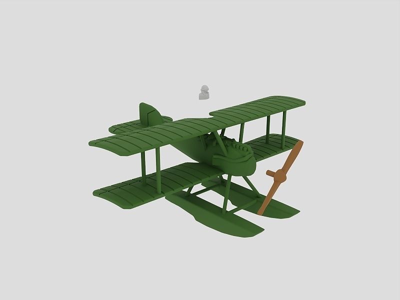 Albatros W4 Germany 3D print model_2