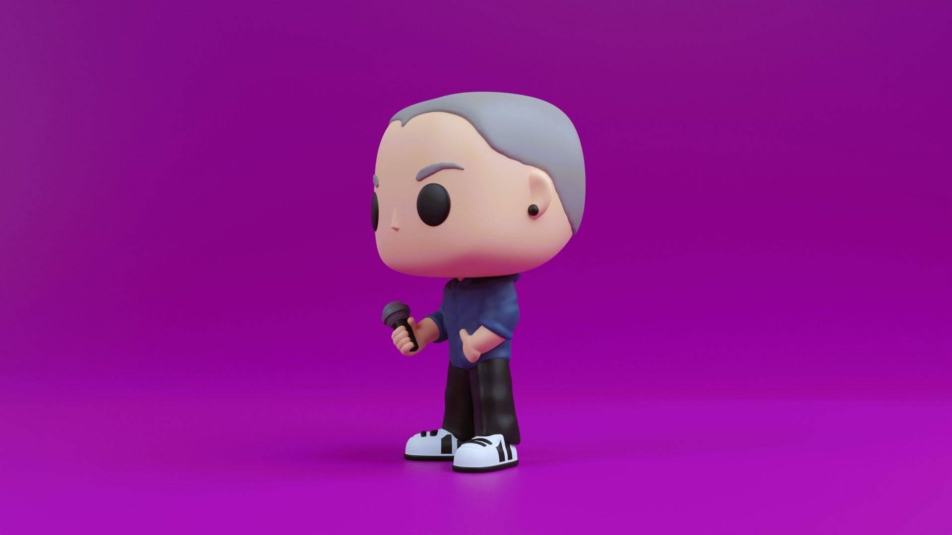Chester Bennington funko pop from linkin park 3D model 3D printable CGTrader