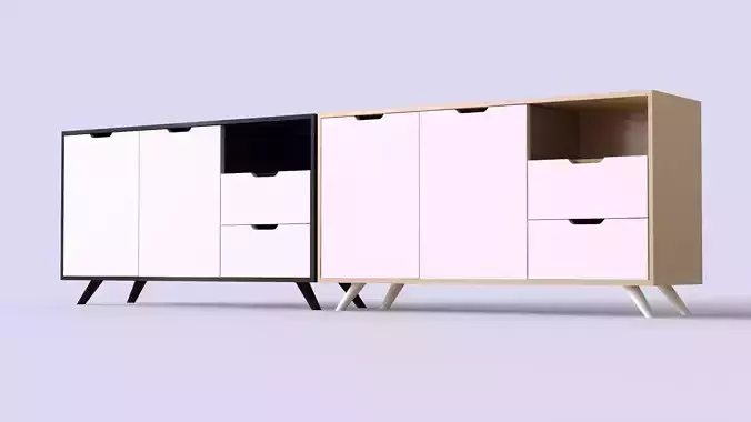 Soho Console Table BLACK and WHITE