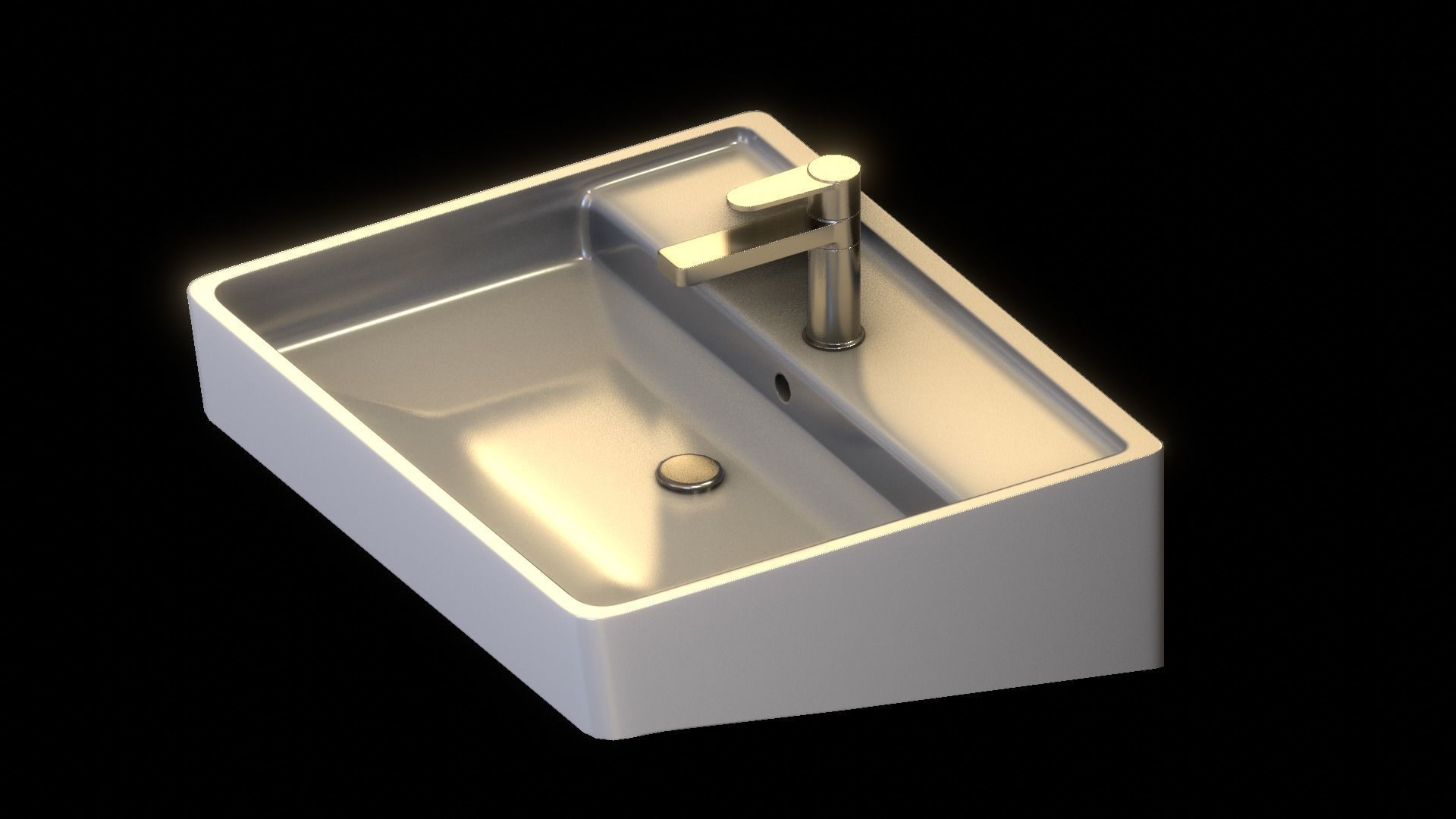 Modern Bathtub and Sink 3D Model Collection_38