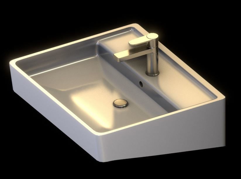 Modern Bathtub and Sink 3D Model Collection_25