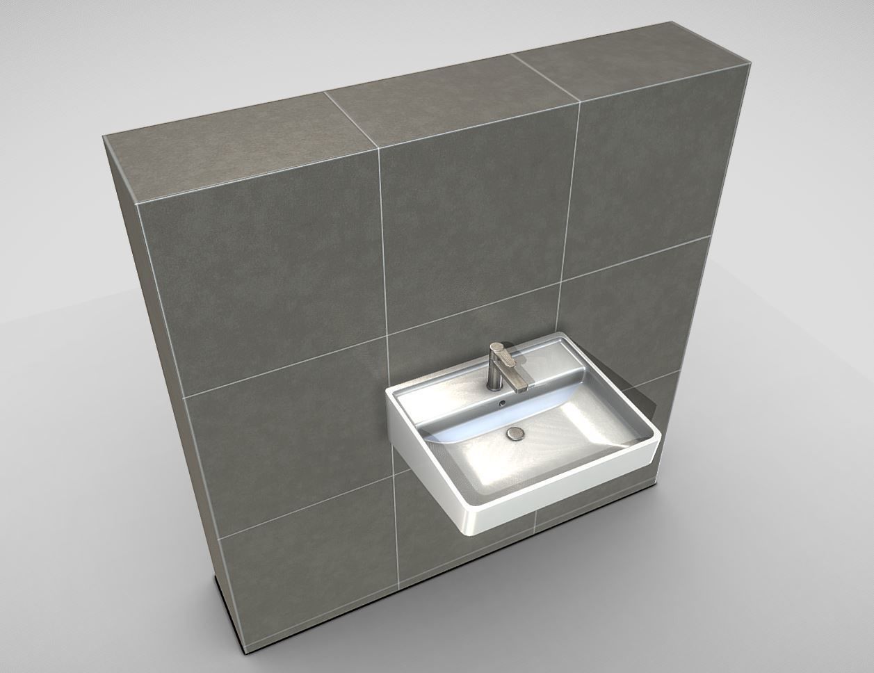 Modern Bathtub and Sink 3D Model Collection_30
