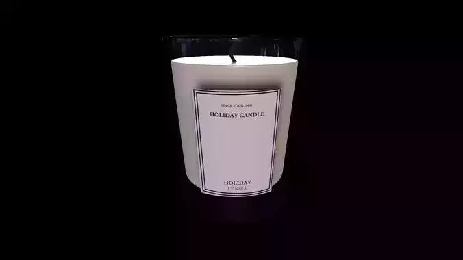 Holiday Scented Candle-Festive accessories-PBR-3D MODEL