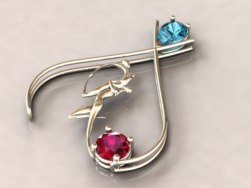 Lovely Pendant 3D print model_7