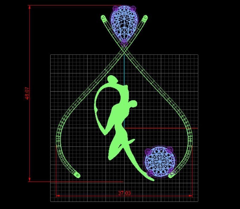 Lovely Pendant 3D print model_14