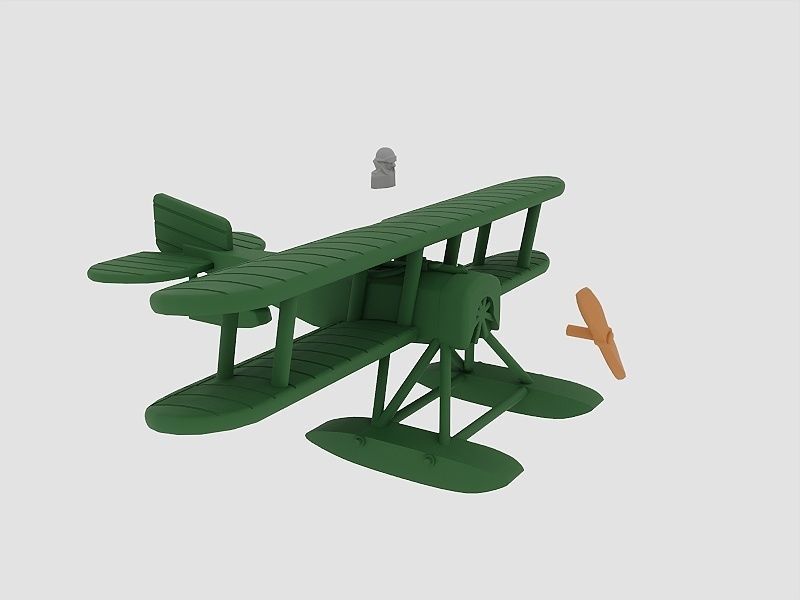 Fairey Hamble Baby Great Britain 3D print model_3