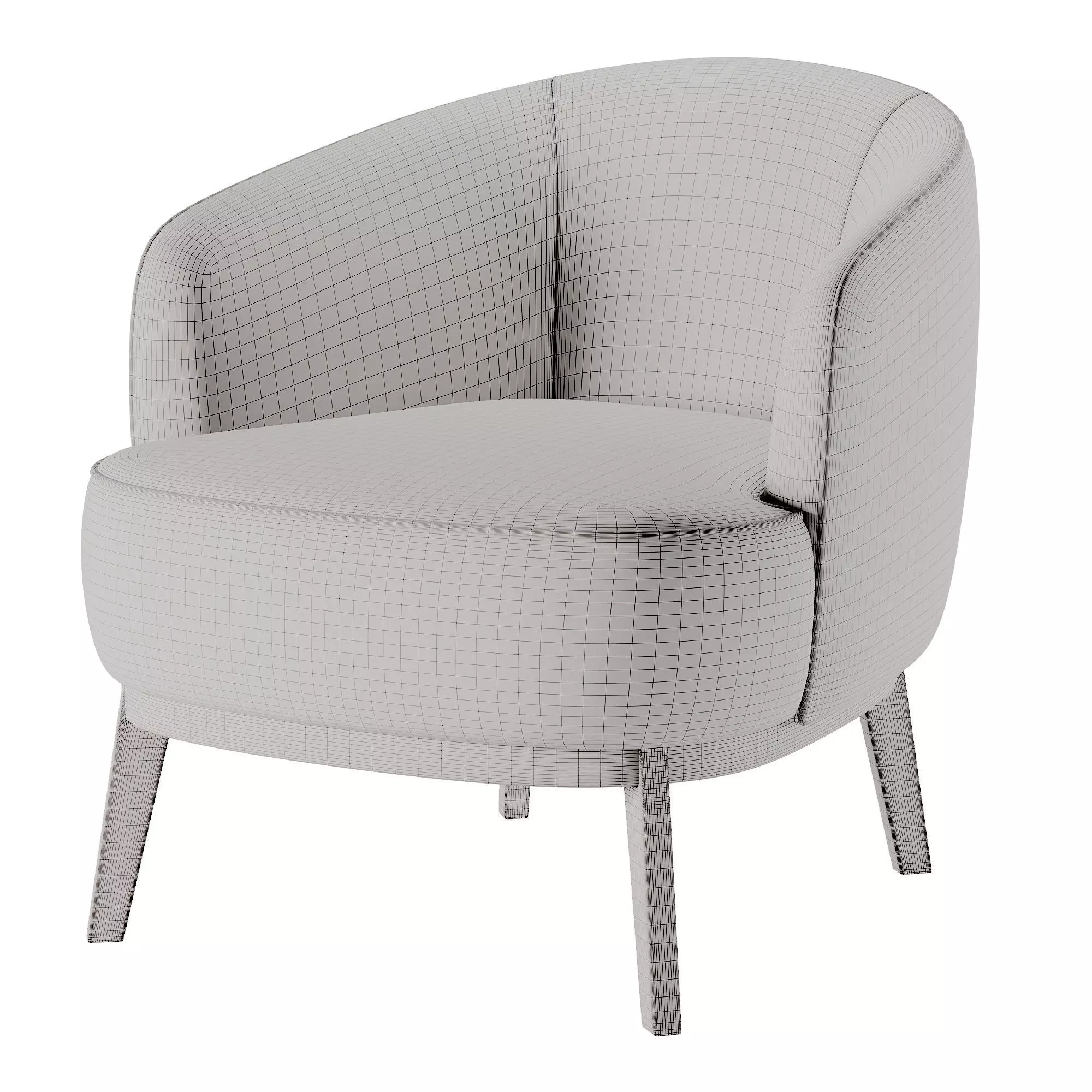 megan armchair 3D model_0