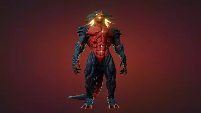Karnax Low-poly 3D model