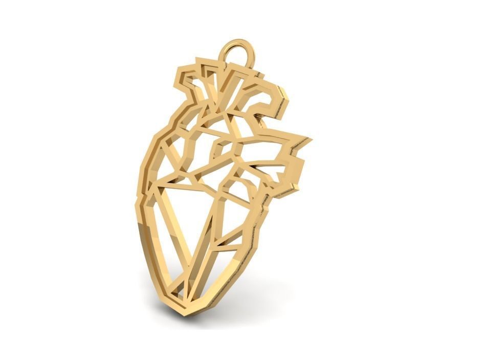 Jewelry Pendant Heart 3D print model 3D print model_18