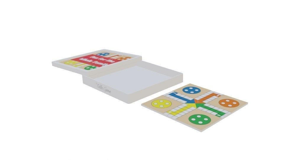Table games Ludo Low-poly 3D model_3