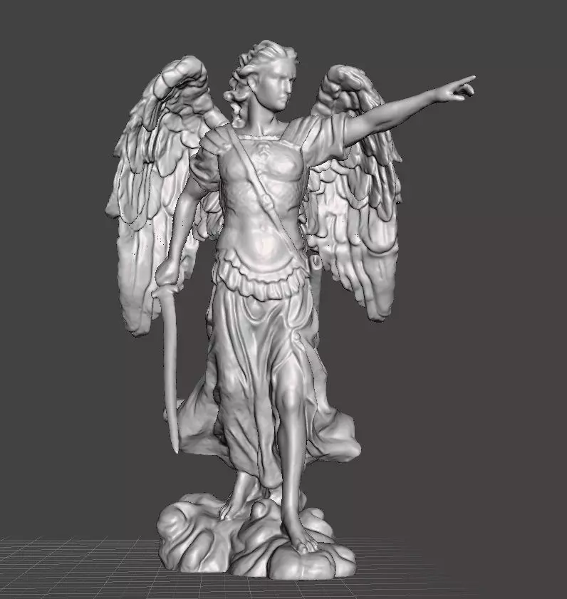 arch angel gabriel 3D print model_0